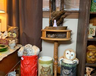 owl umbrella stands and unique owl statue