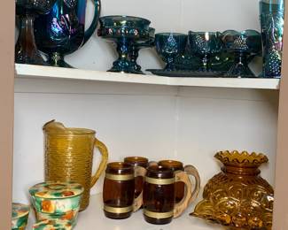 Carnival glass collection