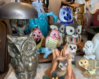 Vintage brass owl hotel service bell