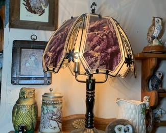 Owl touch lamp