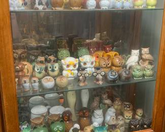 Owl salt and pepper shaker sets