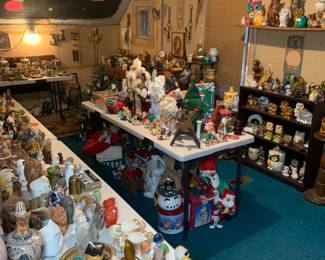 Upstairs owl room and Christmas section
