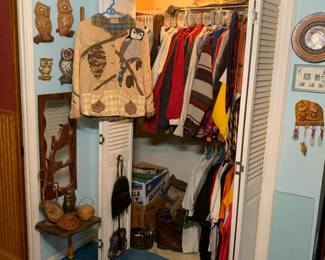 Vintage clothing. Single stitch t-shirts, Woolrich, hunting jackets, etc.