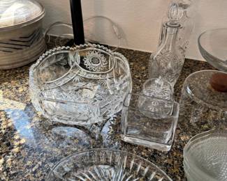 Glass and crystal items