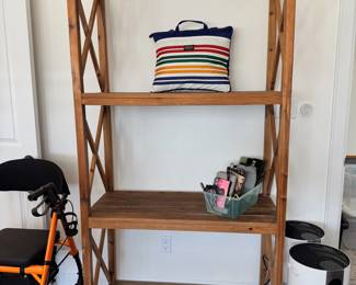 Wooden bookshelf