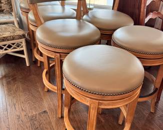 Swivel Barstools (4 with backs, 2 without)