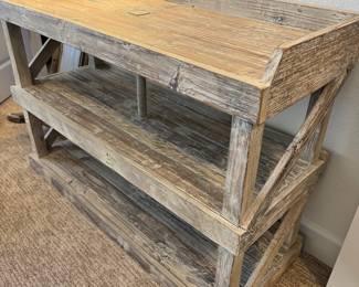 Wooden shelf