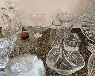 Glass and crystal items