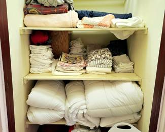 Closet full of linens