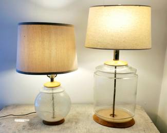 Antique glass lamps