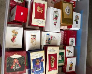 Hallmark dolls and snowmen