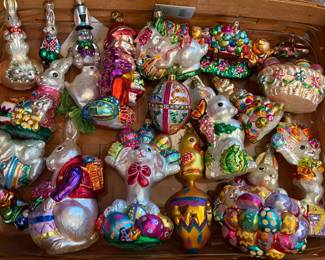 Christopher Radko Easter ornaments