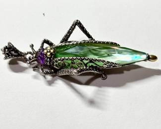 Barbara Bixby Sterling grasshopper