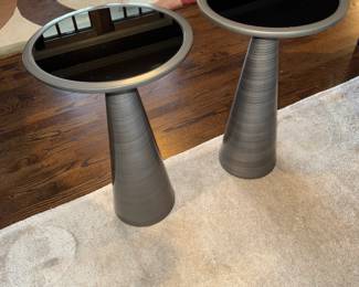 Mitchell Gold & Bob Williams Addie Pewter Pull Up Tables