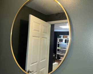 West Elm 30" Gold Framed Mirror