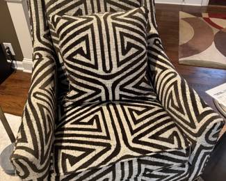 Mitchell Gold & Bob Williams Cara Chocolate Chairs and Ottoman