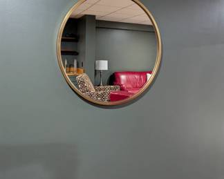 West Elm 30" Gold Framed Mirror