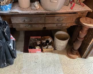 BOTTEN HALF OF AND VERU OLD CABINET.