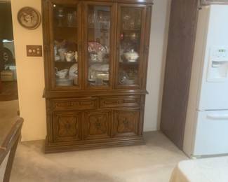 Vintage Solid Walnut hutch