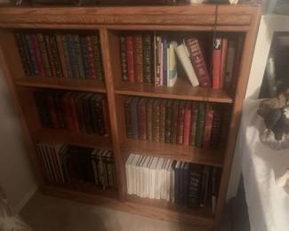 First edition gold bound books.