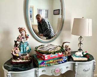 Painted Dresser, Vintage Mirror