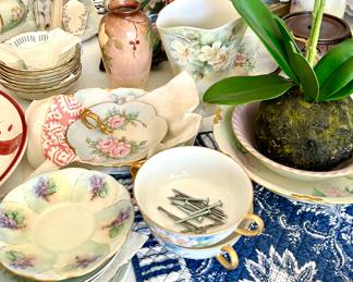 Vintage Hand Painted Serving Ware