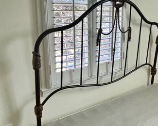 Iron Bed Frame and Headboard