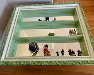 Shadow Display Shelf with Mirror