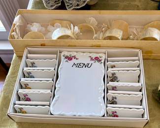 Menu and Placesetting set