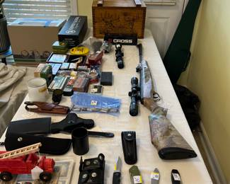 Knives, Air gun, Ammo, scopes