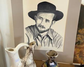 Horsehair Mexico pottery