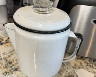 Enamel ware coffee pot