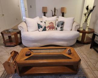 3 Seat Sofa, Coffee Table & 2 Matching End Tables