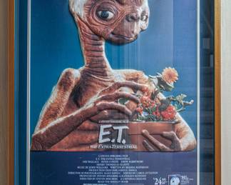E.T. POSTER FRAMED