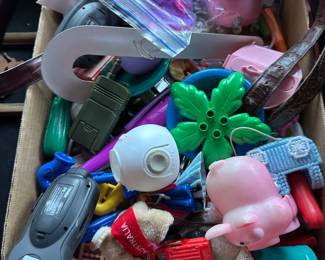 Kids small toys, lots of Girl toys in large shed