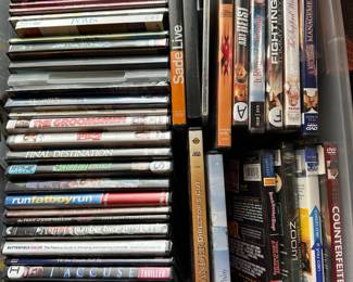 CD’s, DVD’s, Music $2 each
