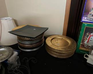 Dinner plate Chargers $1 ea.