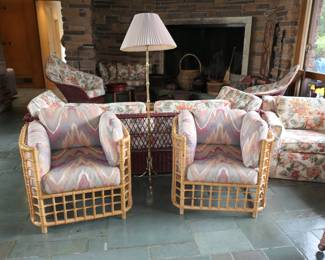 1970's  Henry Olko Bamboo Chairs