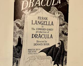 Original 1977 Edward Gorey’s Dracula poster