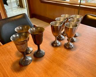 Sterling goblets