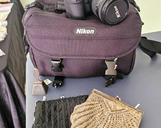 Nikon F100, beaded Walborg bags