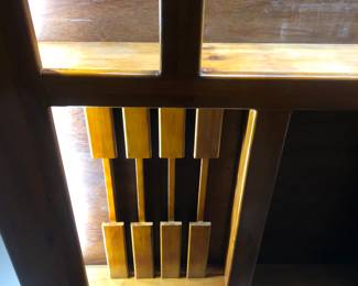 Tewkesbury Inn Mahogany Pub Home Bar - stemware storage