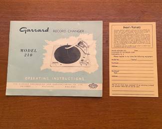 INCREDIBLE Near Mint Vintage Mid-Century Modern 2 Piece 1960s Bogen Stereo High Fidelity Console Cabinet W/ Drop Down Bar, Bookcase, Speakers, Gerrard Turntable, & ORIGINAL Paperwork/Manuals