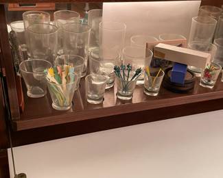 INCREDIBLE Near Mint Vintage Mid-Century Modern 2 Piece 1960s Bogen Stereo High Fidelity Console Cabinet W/ Drop Down Bar, Bookcase, Speakers, Gerrard Turntable, & ORIGINAL Paperwork/Manuals