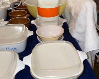 Vintage Assorted Corningware W/ Lids