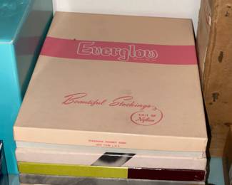 Vintage Lingerie Nylon Stockings In The Original Box & Packaging