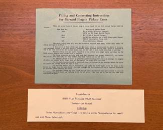 INCREDIBLE Near Mint Vintage Mid-Century Modern 2 Piece 1960s Bogen Stereo High Fidelity Console Cabinet W/ Drop Down Bar, Bookcase, Speakers, Gerrard Turntable, & ORIGINAL Paperwork/Manuals