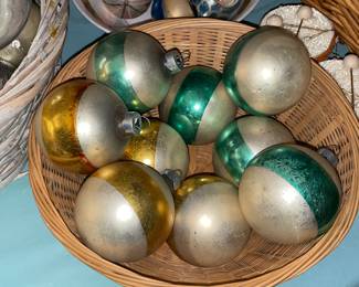 Antique Glass Christmas Ball Ornaments