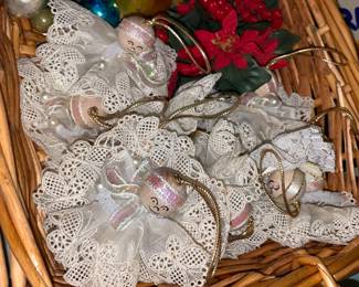 Handmade Angel Lace Christmas Ornaments