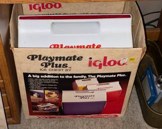 Vintage Playmate Plus Igloo Cooler W/ Box